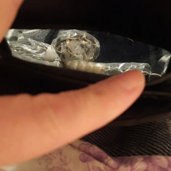 Badgley Mischka Phone Case Quilted Crossbody with Pearl Accents - Picture 3 of 6